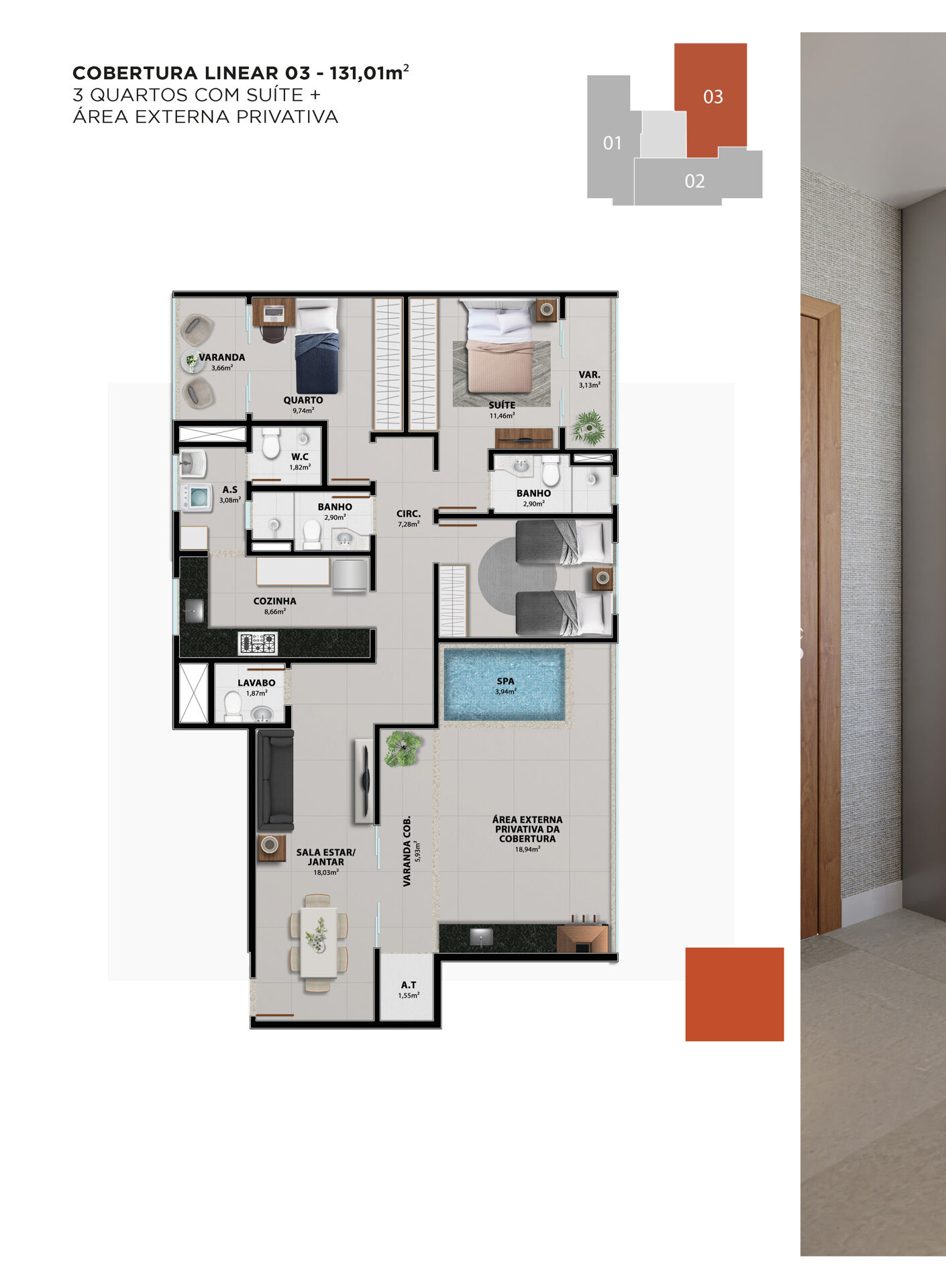 Apartamento à venda com 2 quartos, 61m² - Foto 12