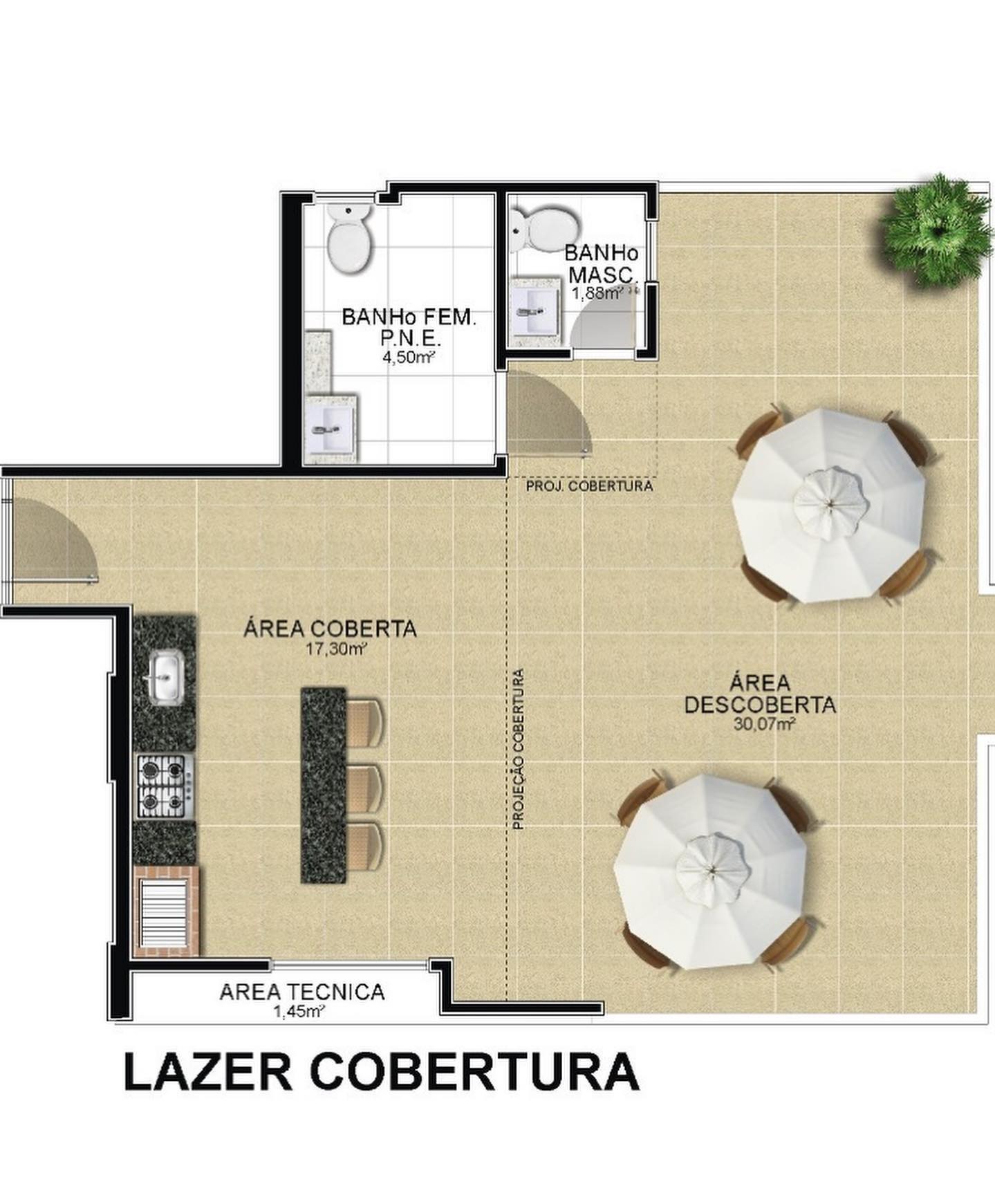 Apartamento à venda com 1 quarto, 63m² - Foto 2