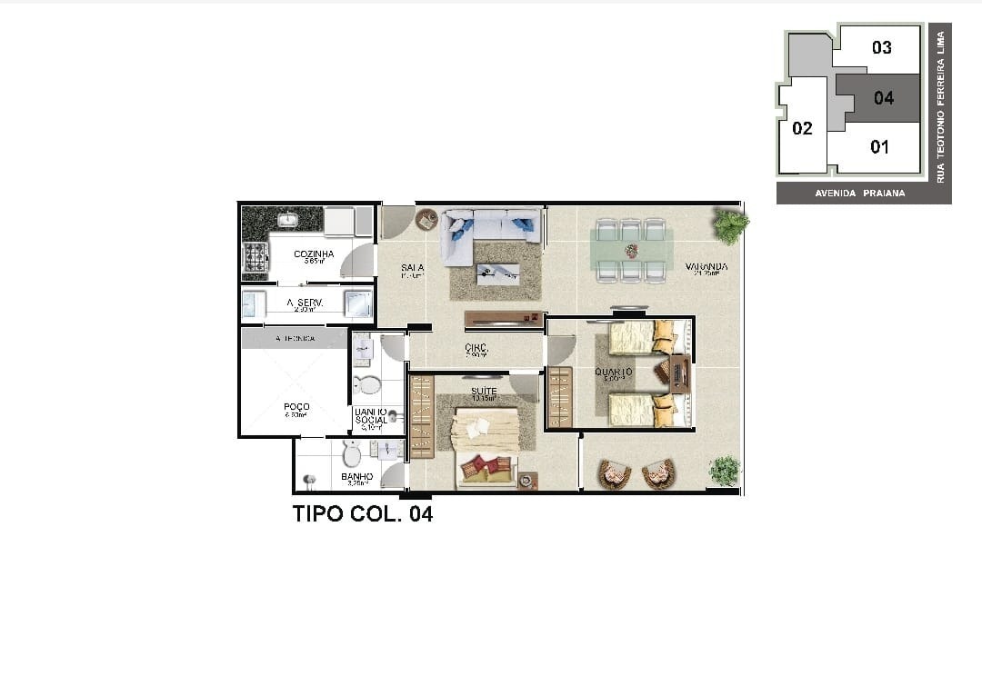 Apartamento à venda com 3 quartos, 93m² - Foto 8