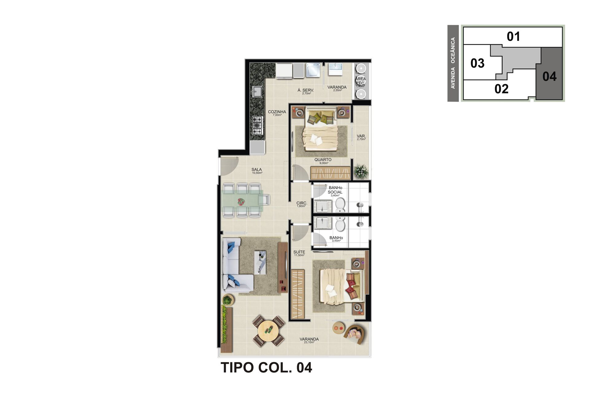 Apartamento à venda com 3 quartos, 106m² - Foto 14