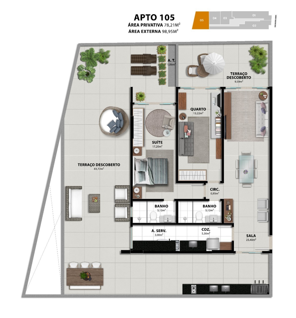 Apartamento à venda com 2 quartos, 72m² - Foto 20