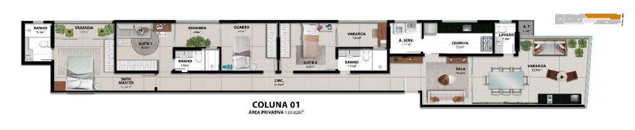 Apartamento à venda com 2 quartos, 72m² - Foto 21