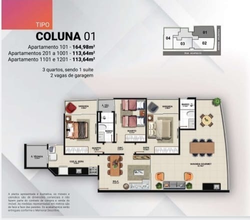 Apartamento à venda com 3 quartos, 118m² - Foto 13