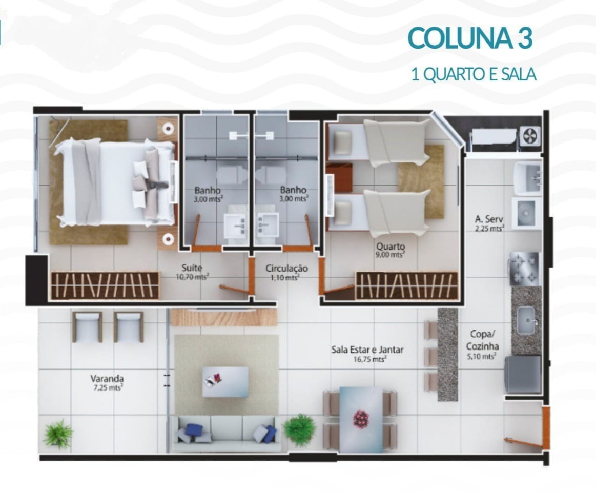 Apartamento à venda com 2 quartos, 60m² - Foto 5