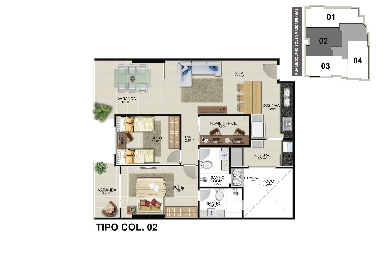 Apartamento à venda com 2 quartos, 73m² - Foto 14