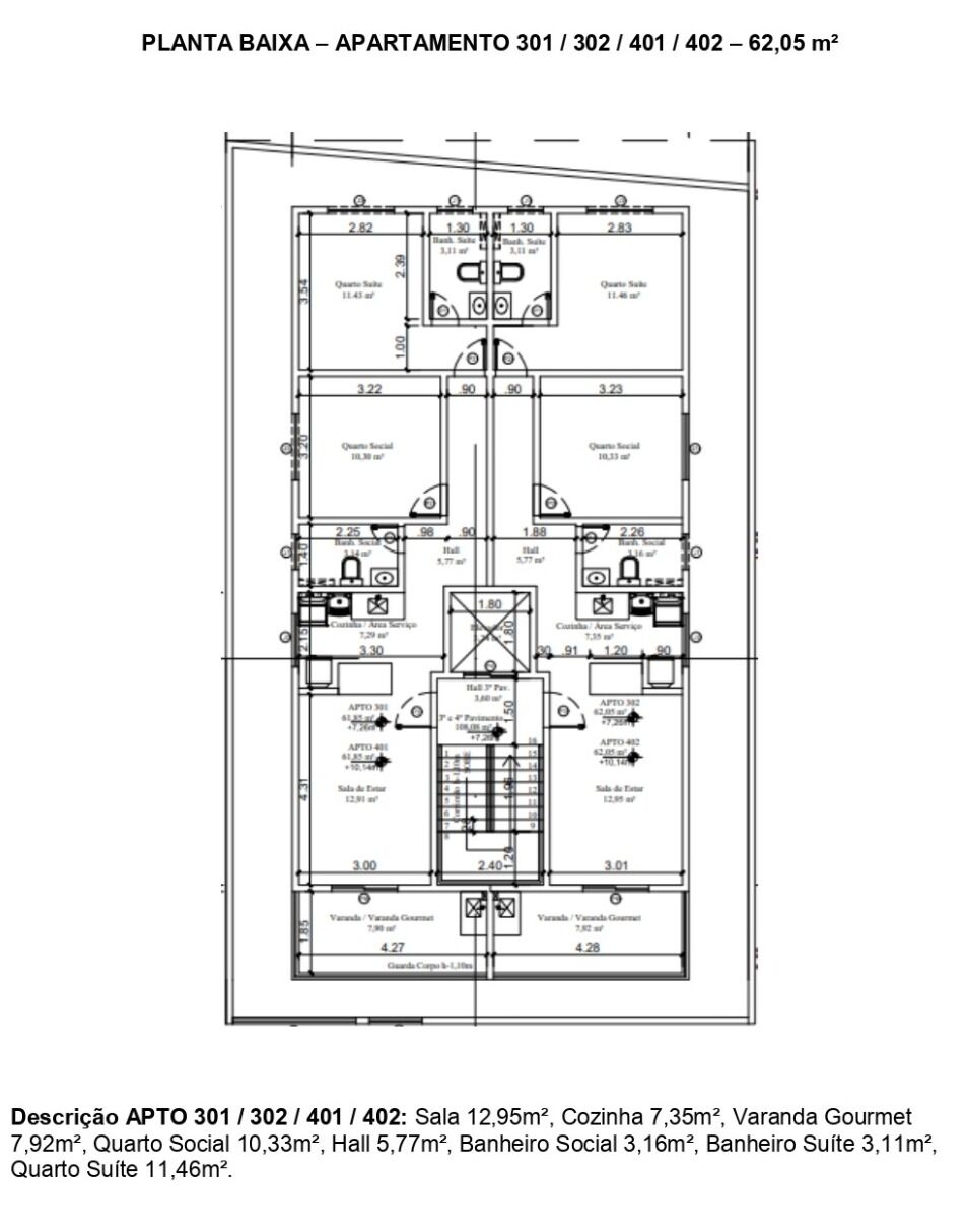 Apartamento à venda com 2 quartos, 63m² - Foto 2