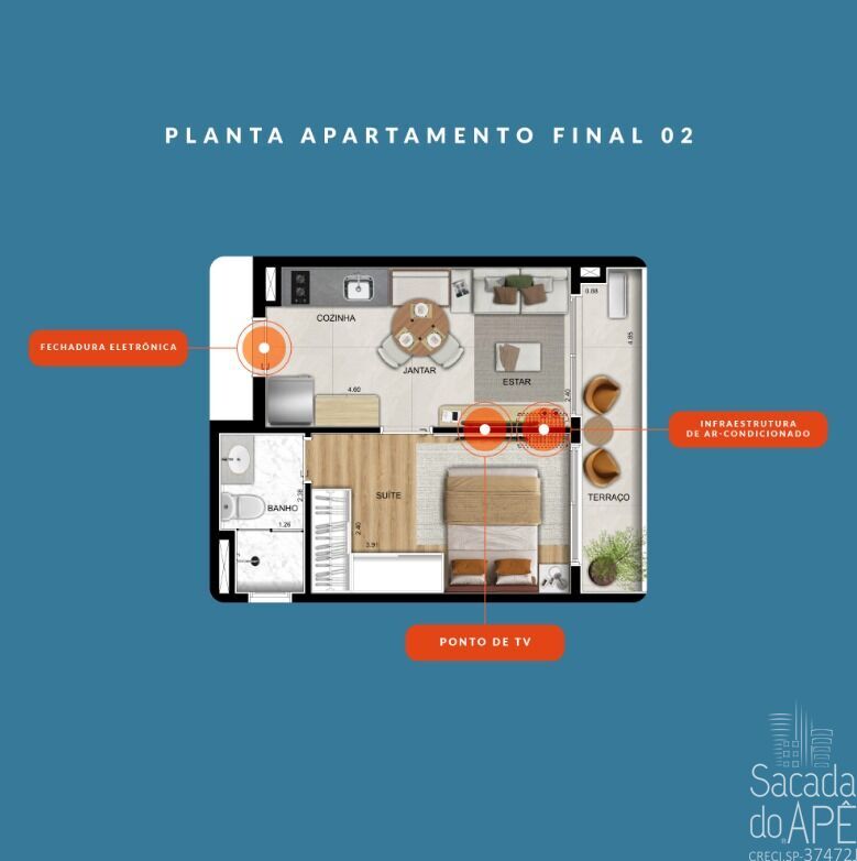 Apartamento, 1 quarto, 31 m² - Foto 8