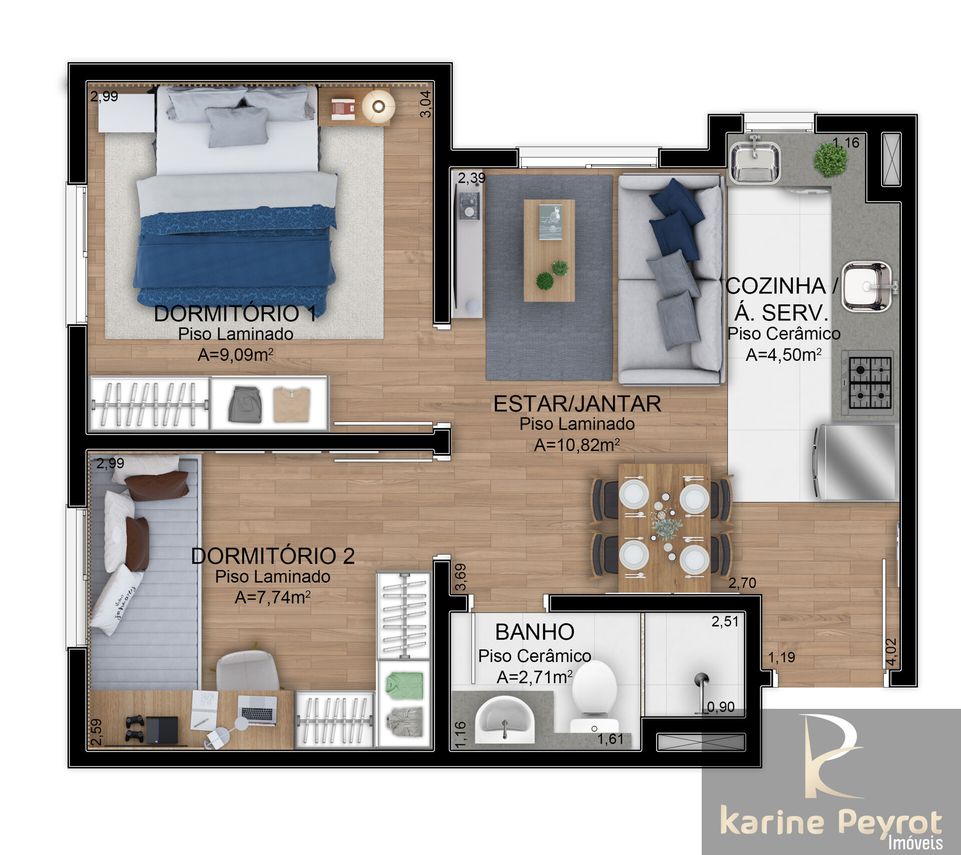 Apartamento à venda com 2 quartos, 46m² - Foto 15