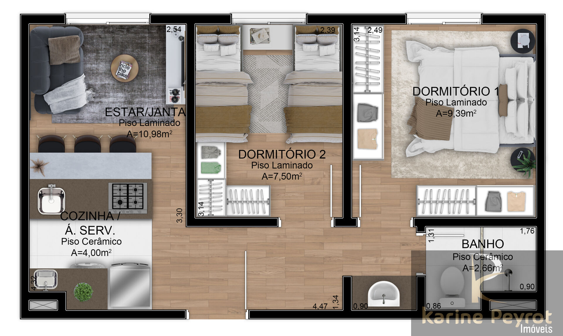 Apartamento à venda com 2 quartos, 46m² - Foto 16