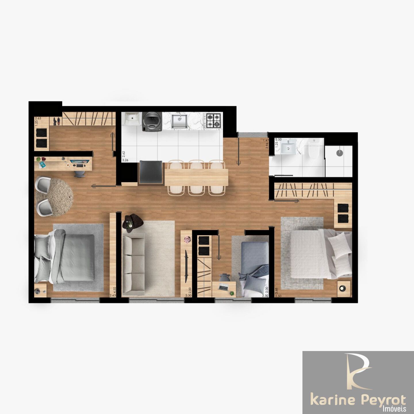 Apartamento à venda com 3 quartos, 62m² - Foto 41