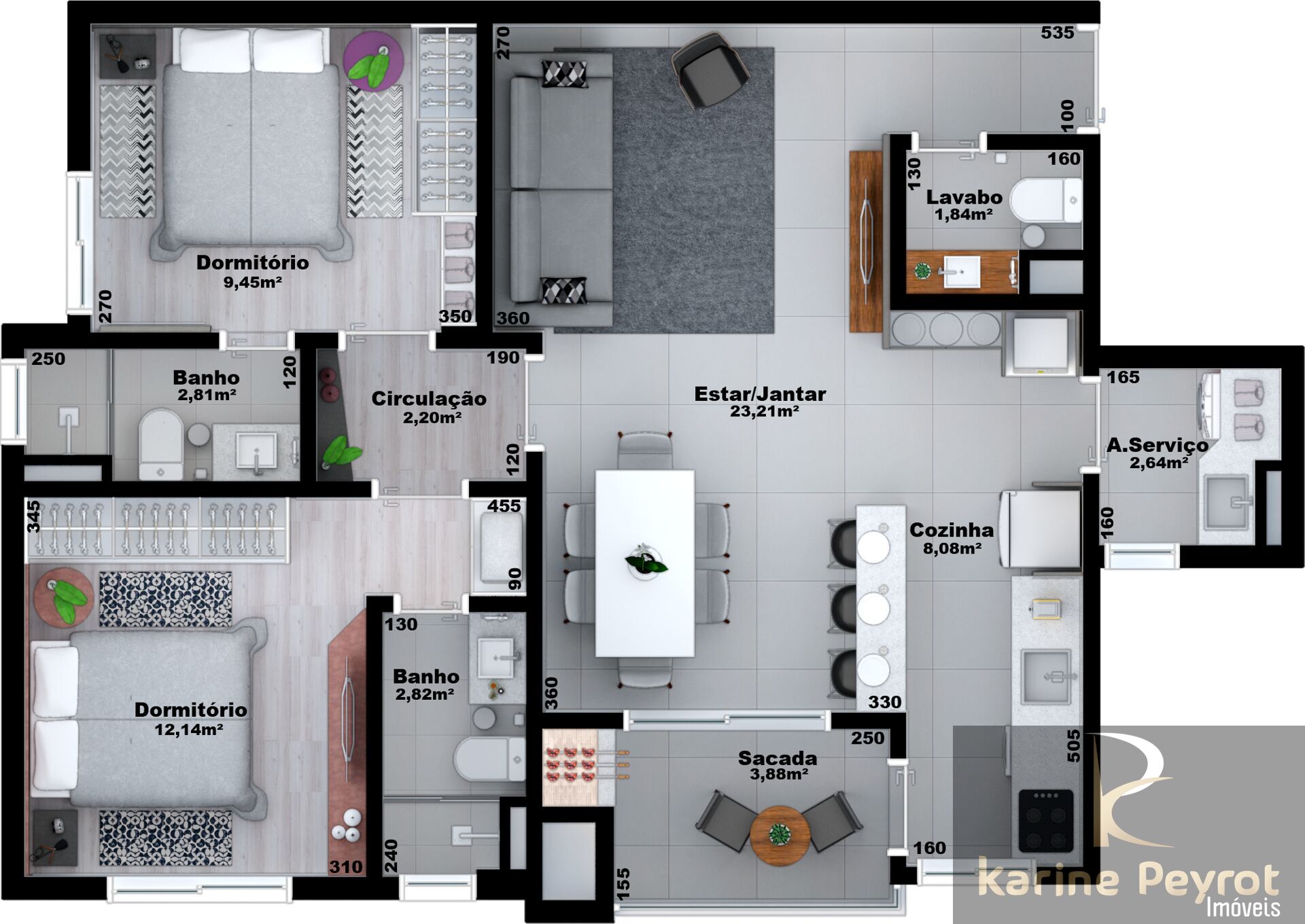 Apartamento à venda com 2 quartos, 78m² - Foto 26