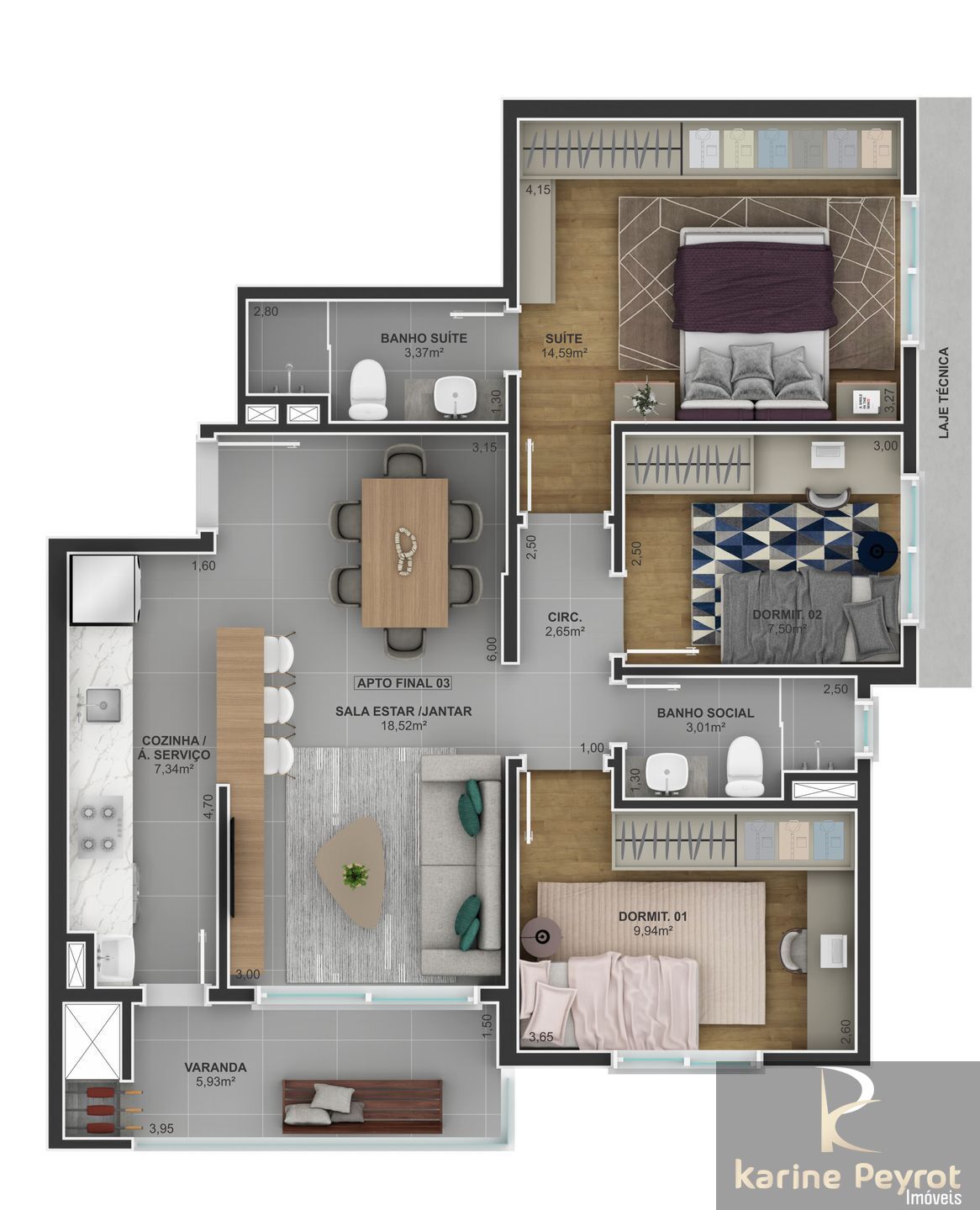 Apartamento à venda com 3 quartos, 91m² - Foto 69