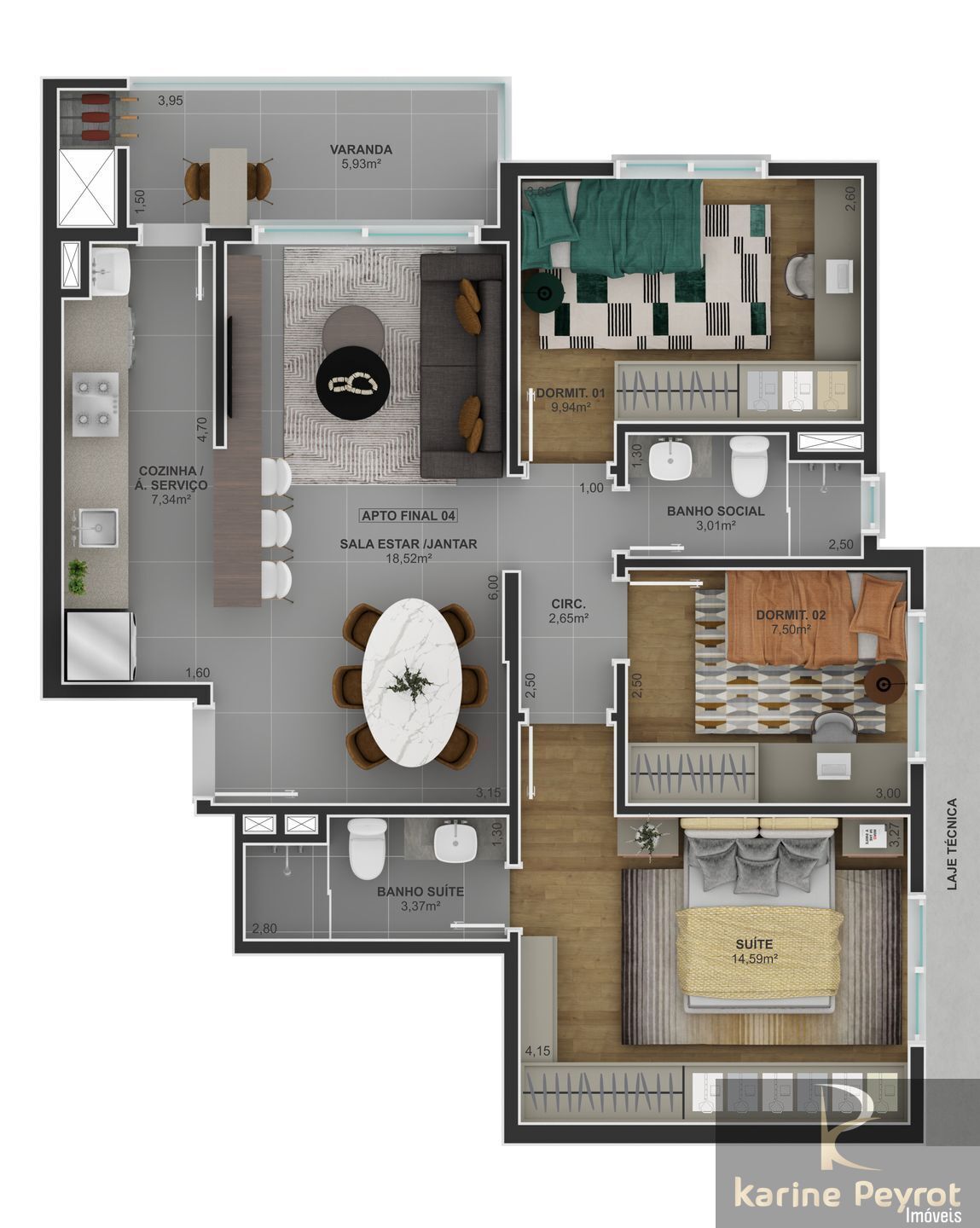 Apartamento à venda com 3 quartos, 91m² - Foto 67