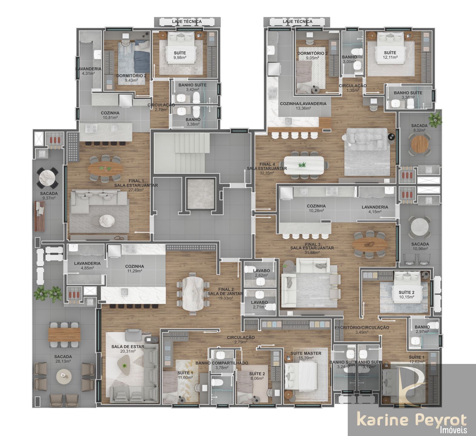 Apartamento à venda com 2 quartos, 156m² - Foto 29