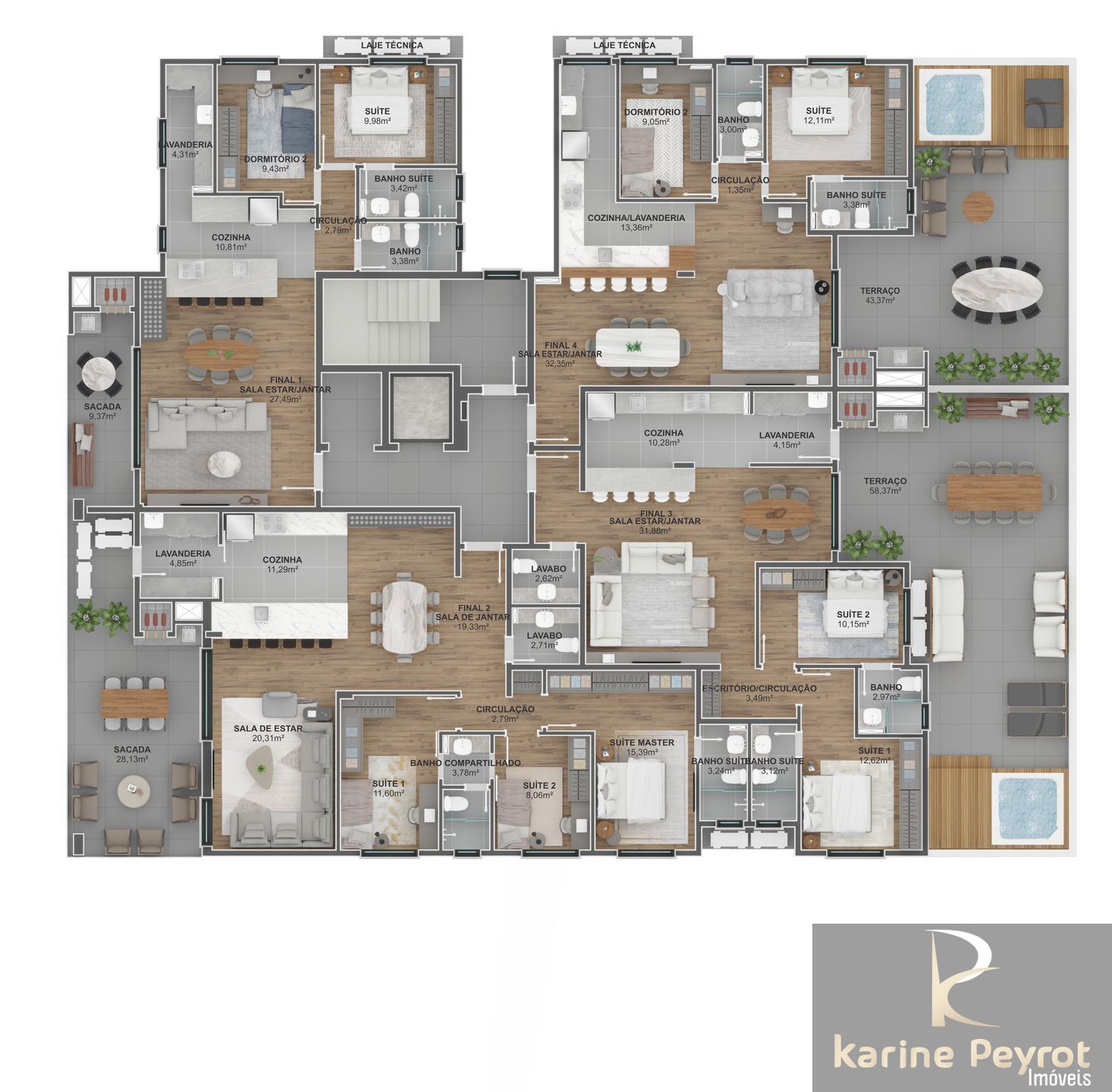 Apartamento à venda com 2 quartos, 156m² - Foto 28