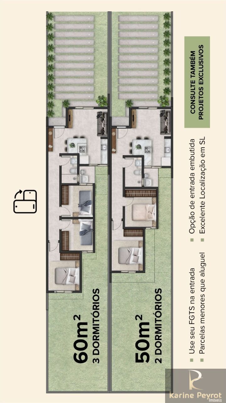 Casa, 3 quartos, 60 m² - Foto 10
