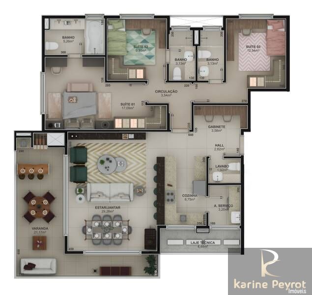 Apartamento à venda com 3 quartos, 150m² - Foto 46