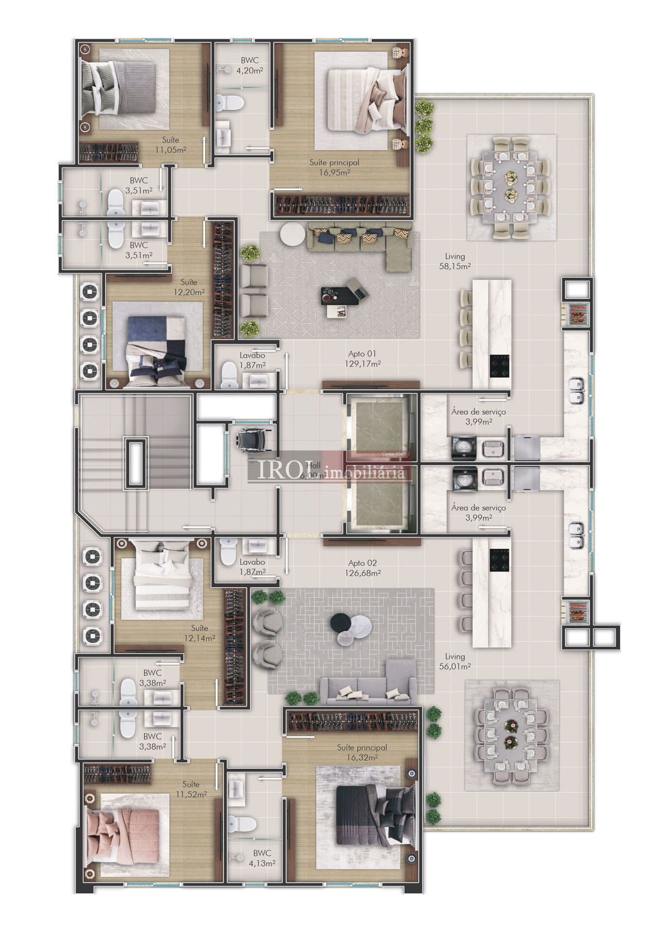 Apartamento à venda com 3 quartos, 126m² - Foto 17