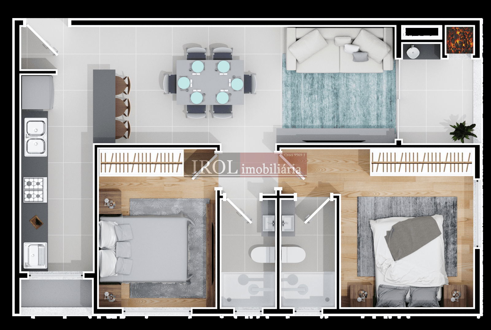 Apartamento à venda com 2 quartos, 64m² - Foto 35