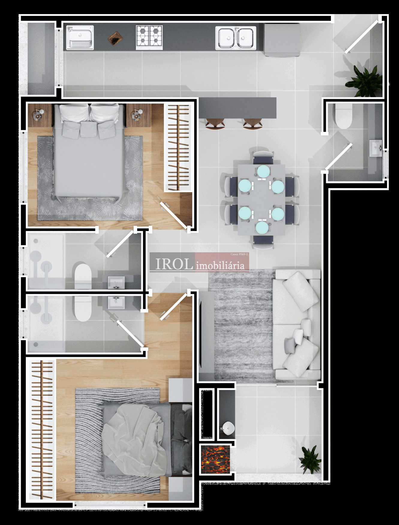 Apartamento à venda com 2 quartos, 64m² - Foto 36