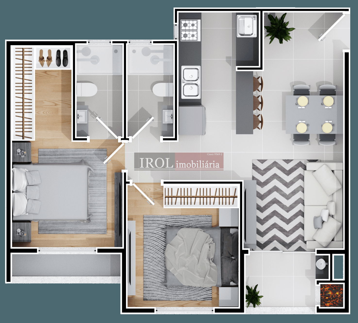 Apartamento à venda com 2 quartos, 64m² - Foto 37