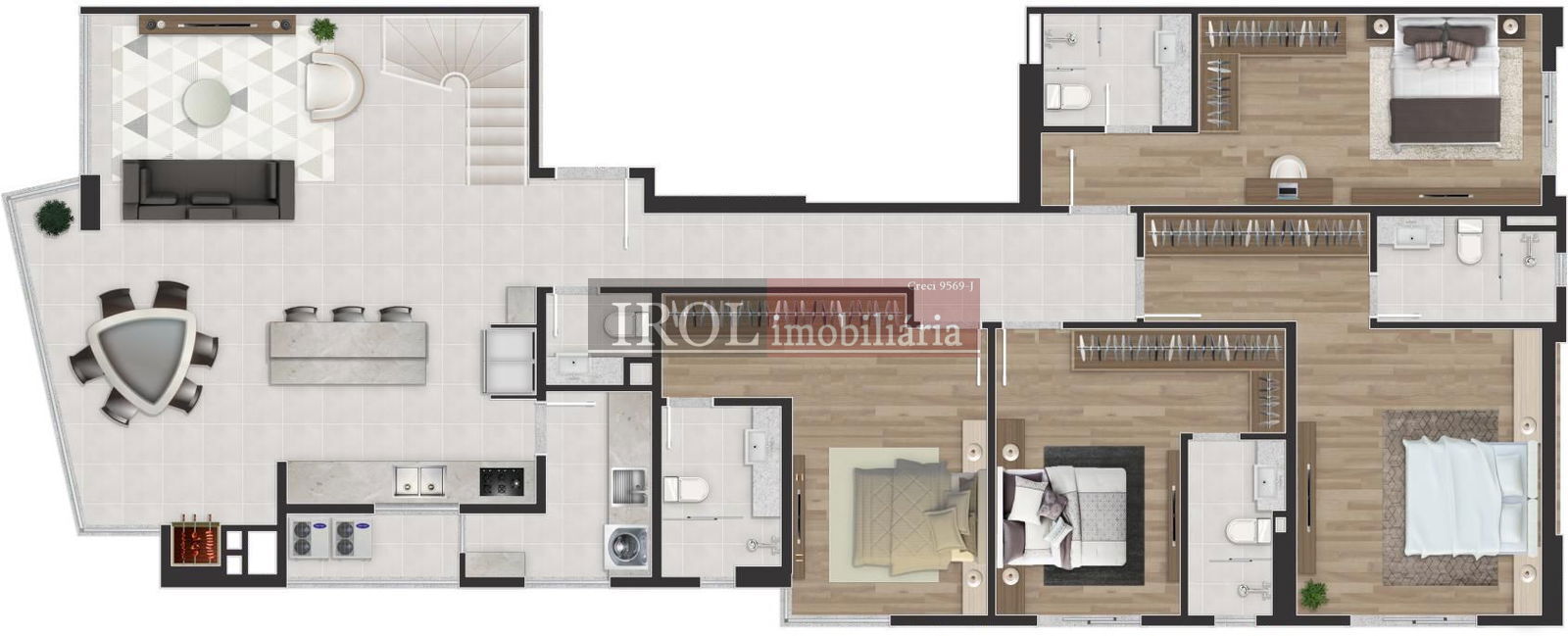 Apartamento à venda com 4 quartos, 163m² - Foto 13