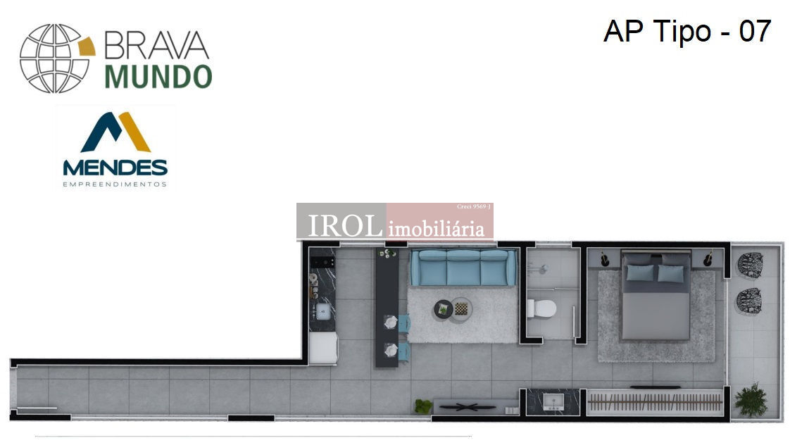 Apartamento à venda com 1 quarto, 26m² - Foto 57