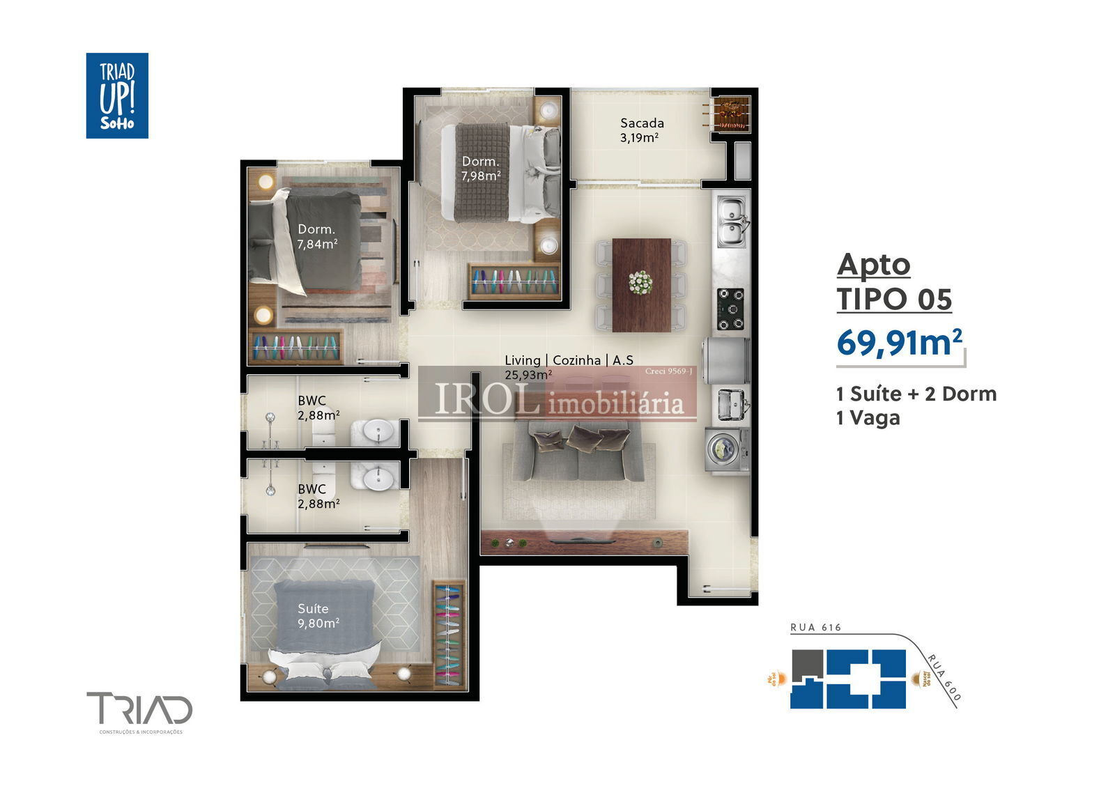 Apartamento à venda com 2 quartos, 65m² - Foto 22