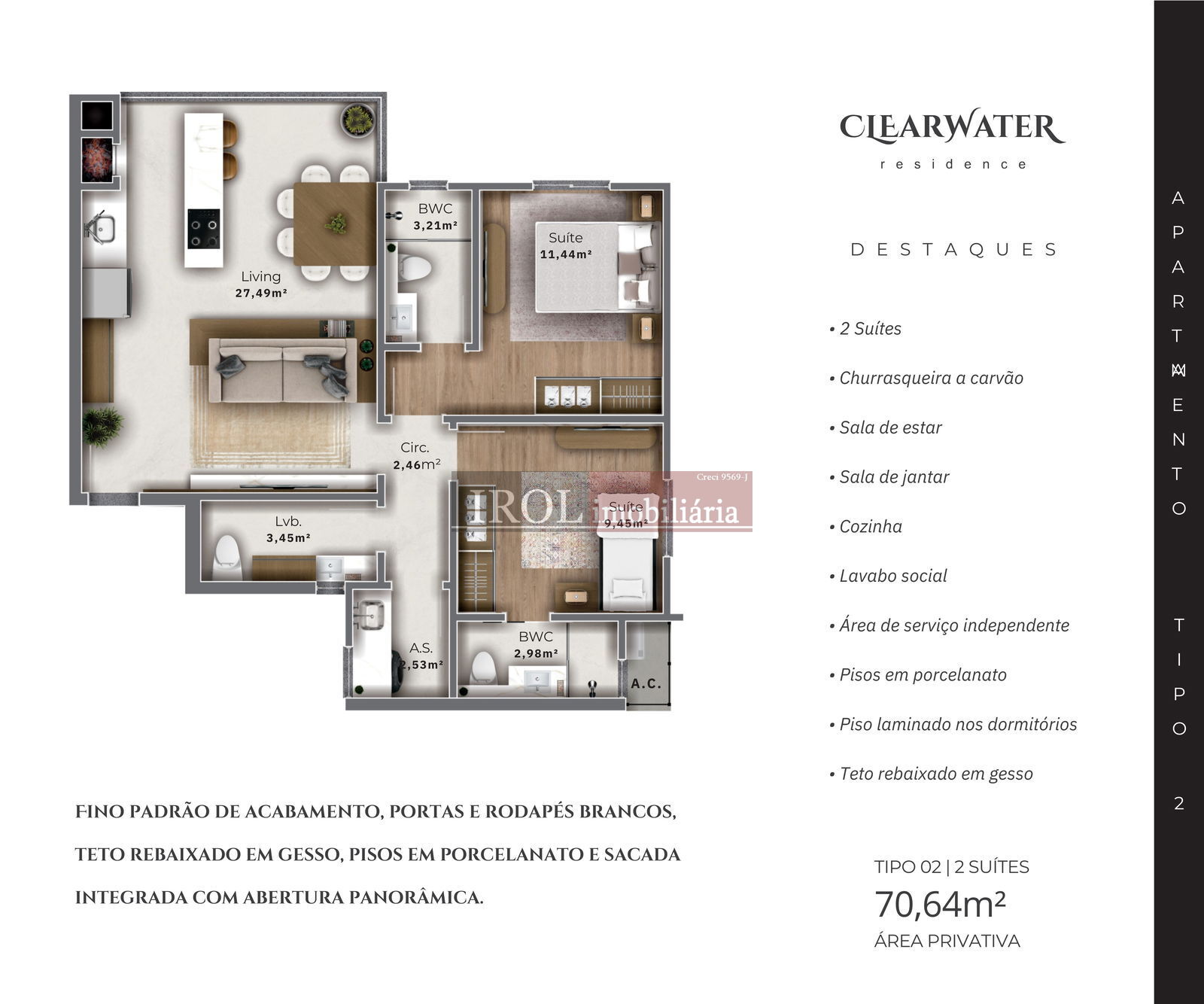 Apartamento à venda com 2 quartos, 71m² - Foto 14