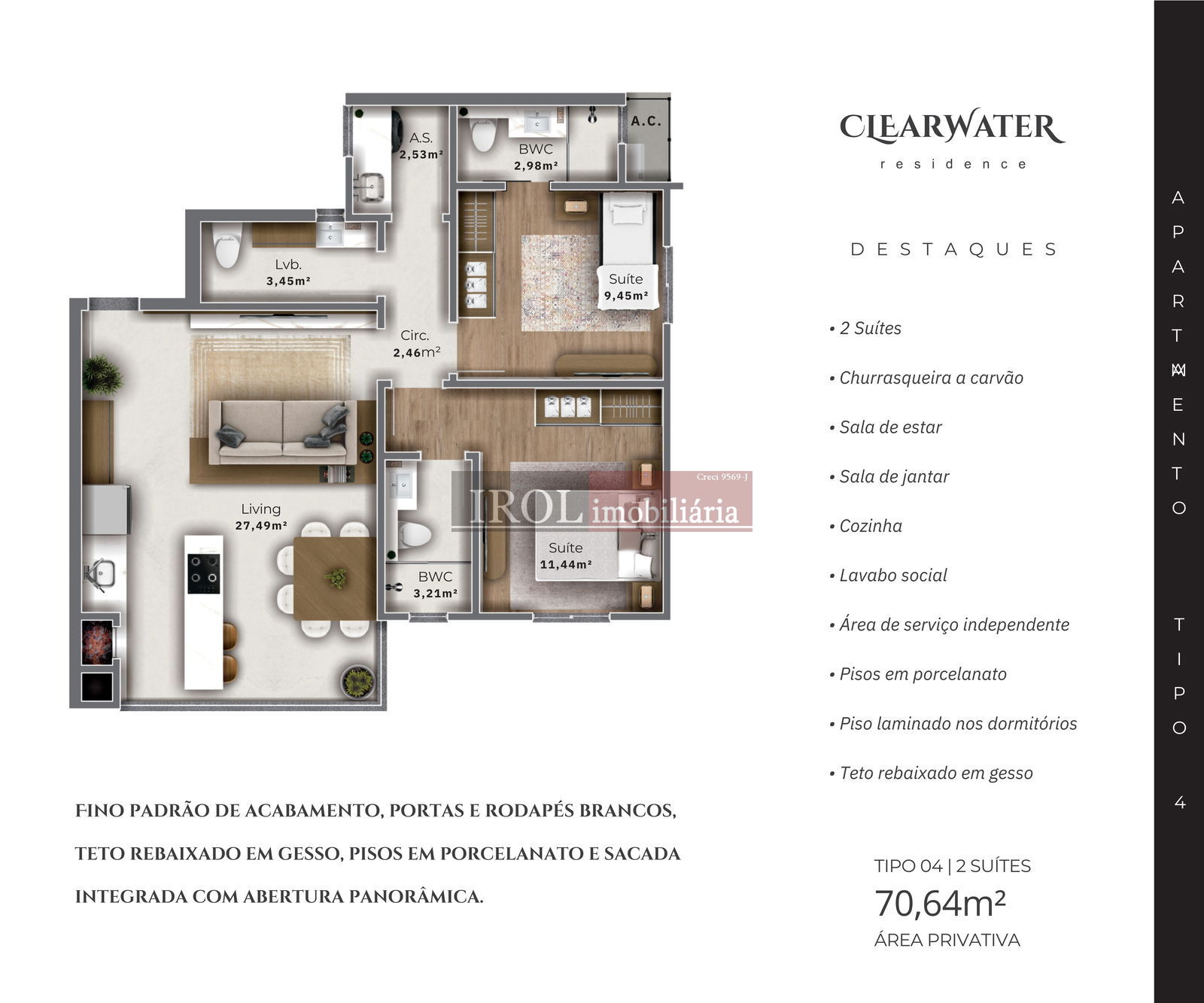 Apartamento à venda com 2 quartos, 71m² - Foto 12