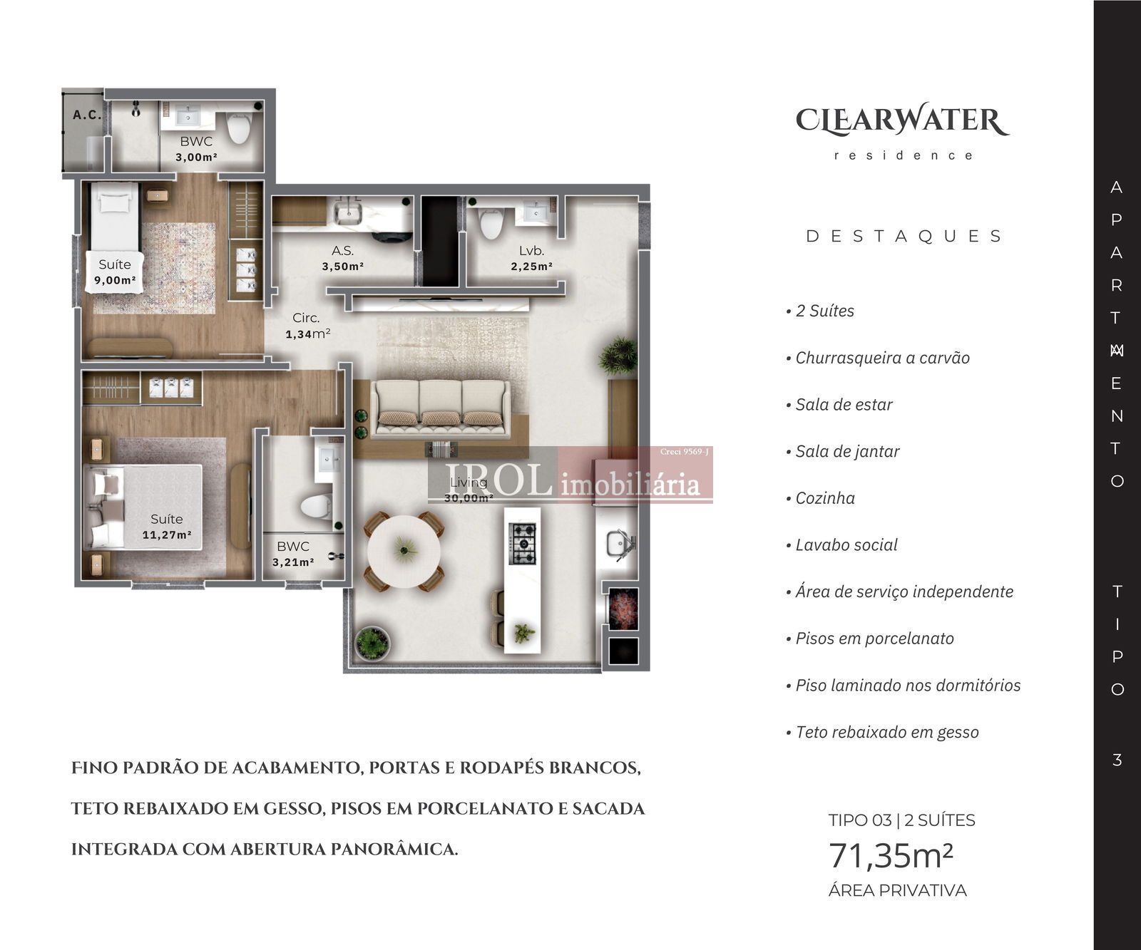 Apartamento à venda com 2 quartos, 71m² - Foto 13