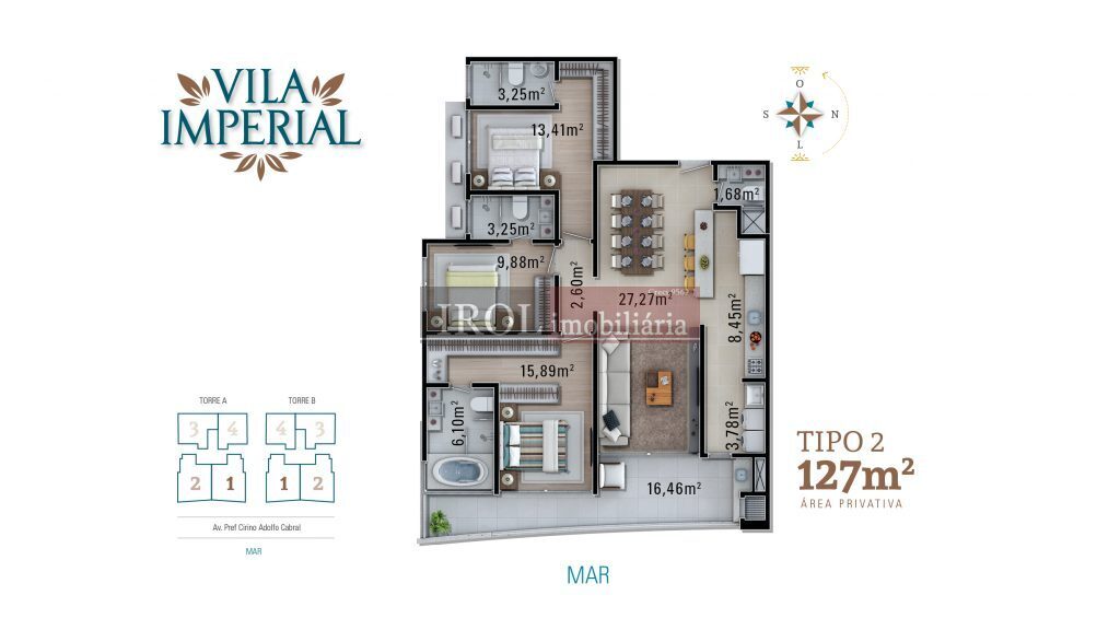 Apartamento à venda com 2 quartos, 130m² - Foto 24