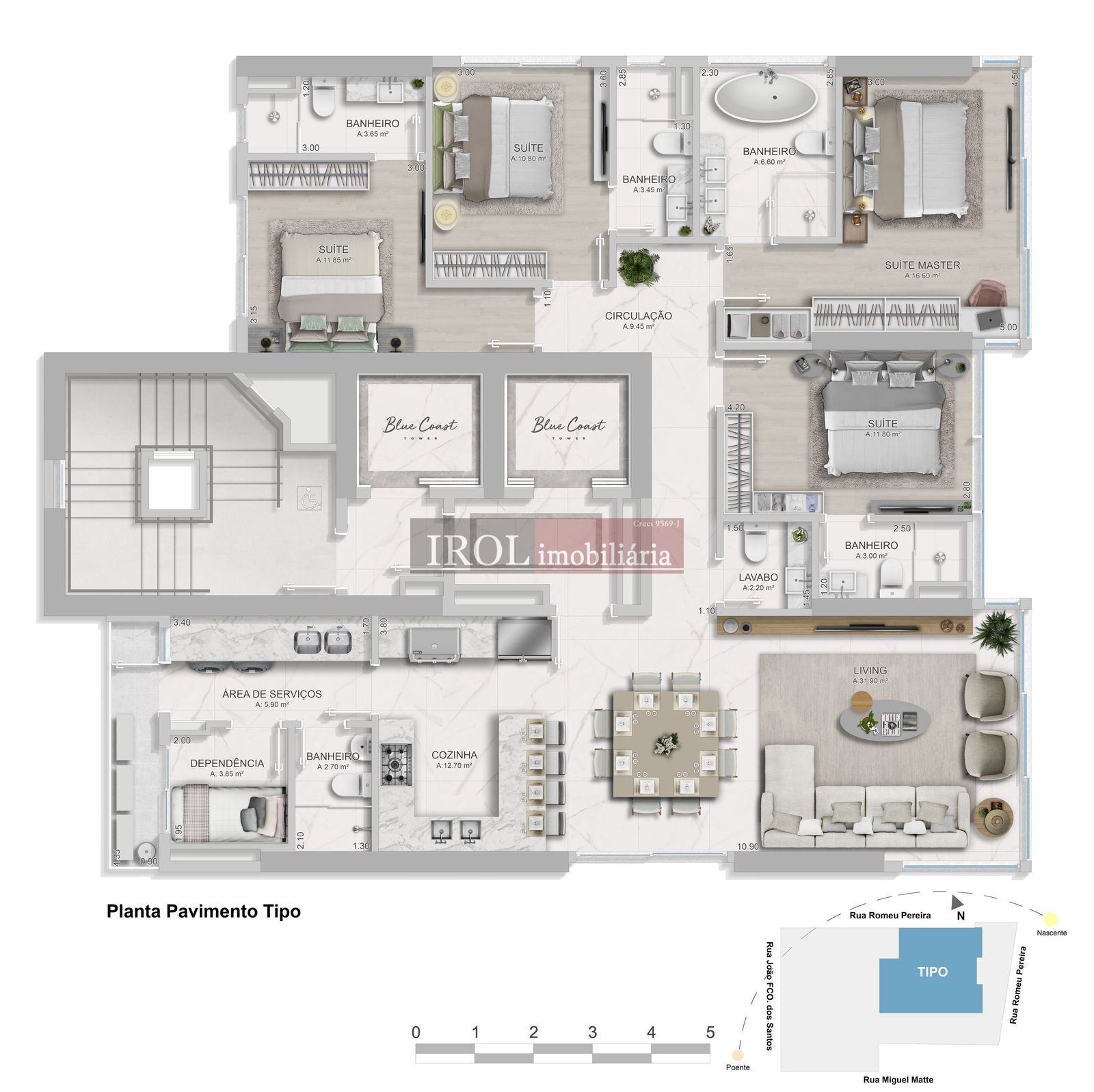 Apartamento à venda com 4 quartos, 164m² - Foto 36