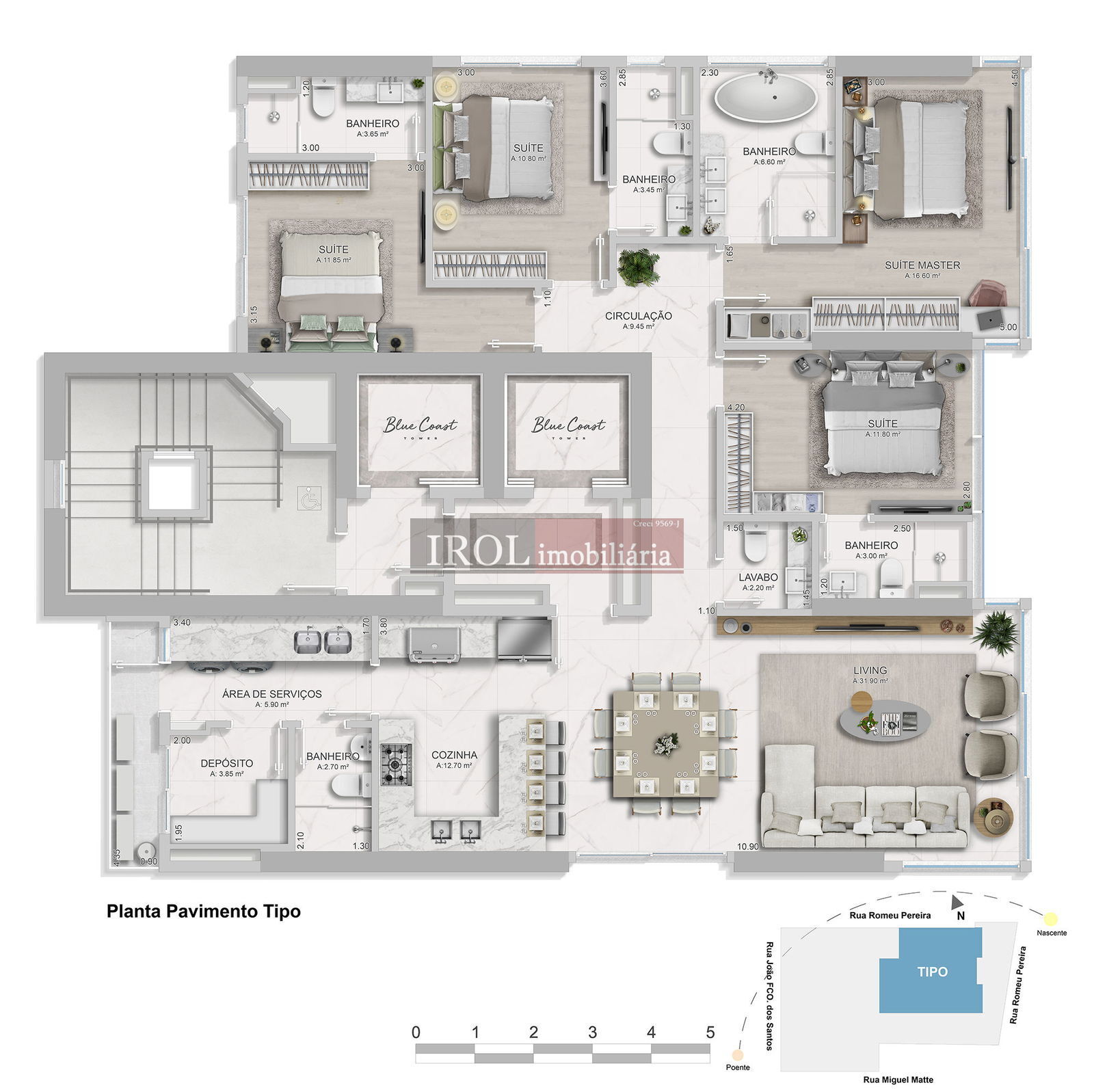 Apartamento à venda com 4 quartos, 164m² - Foto 35