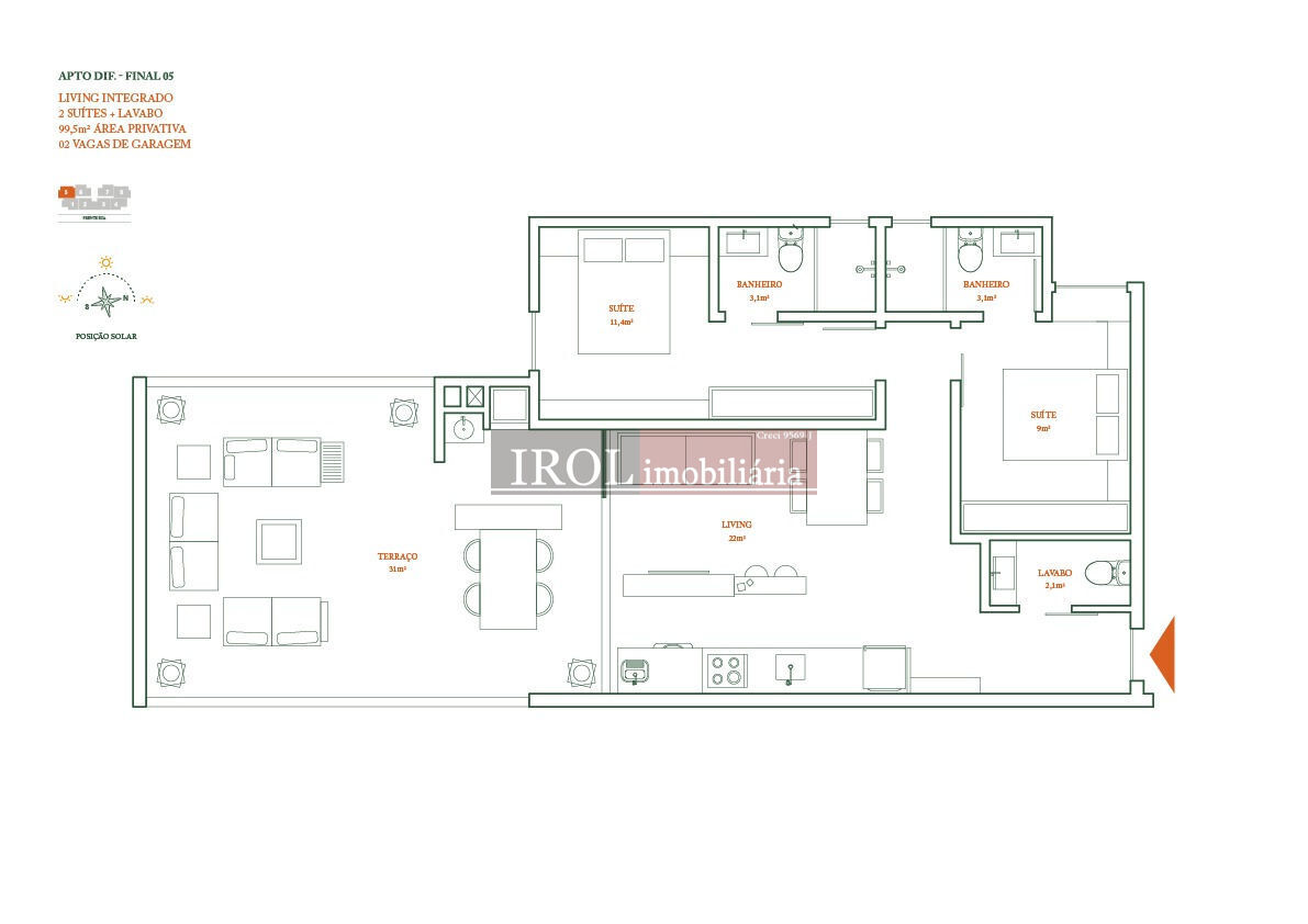 Apartamento à venda com 2 quartos, 78m² - Foto 28