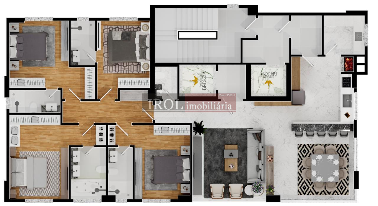 Apartamento à venda com 4 quartos, 170m² - Foto 42