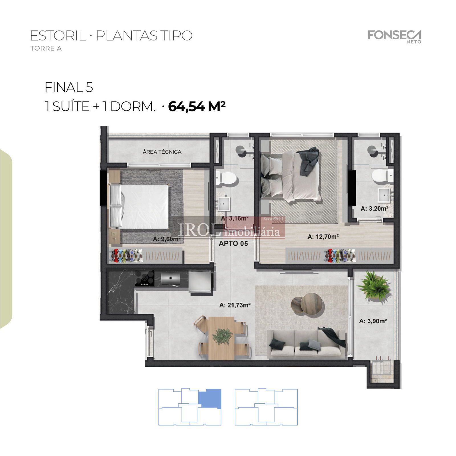 Apartamento à venda com 2 quartos, 64m² - Foto 42