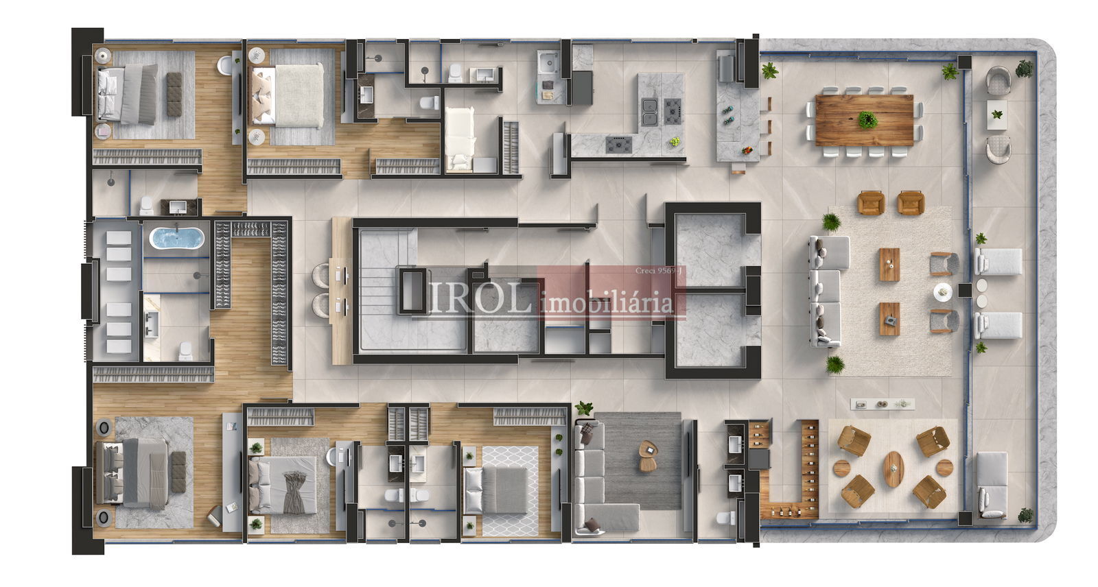 Apartamento à venda com 4 quartos, 264m² - Foto 42