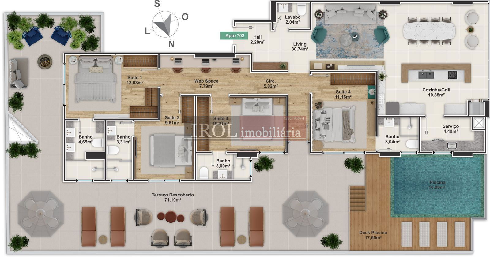 Apartamento à venda com 3 quartos, 131m² - Foto 13