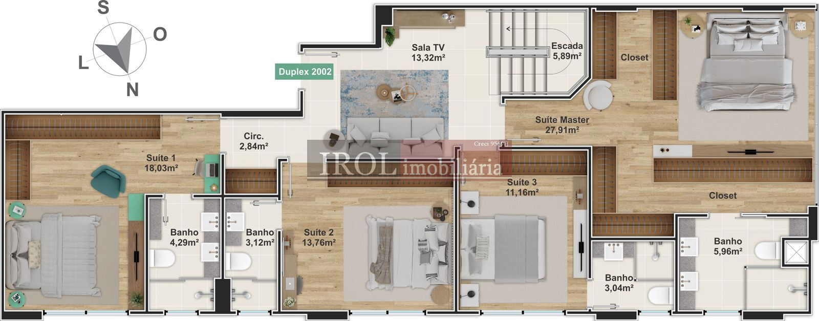 Apartamento à venda com 3 quartos, 131m² - Foto 19