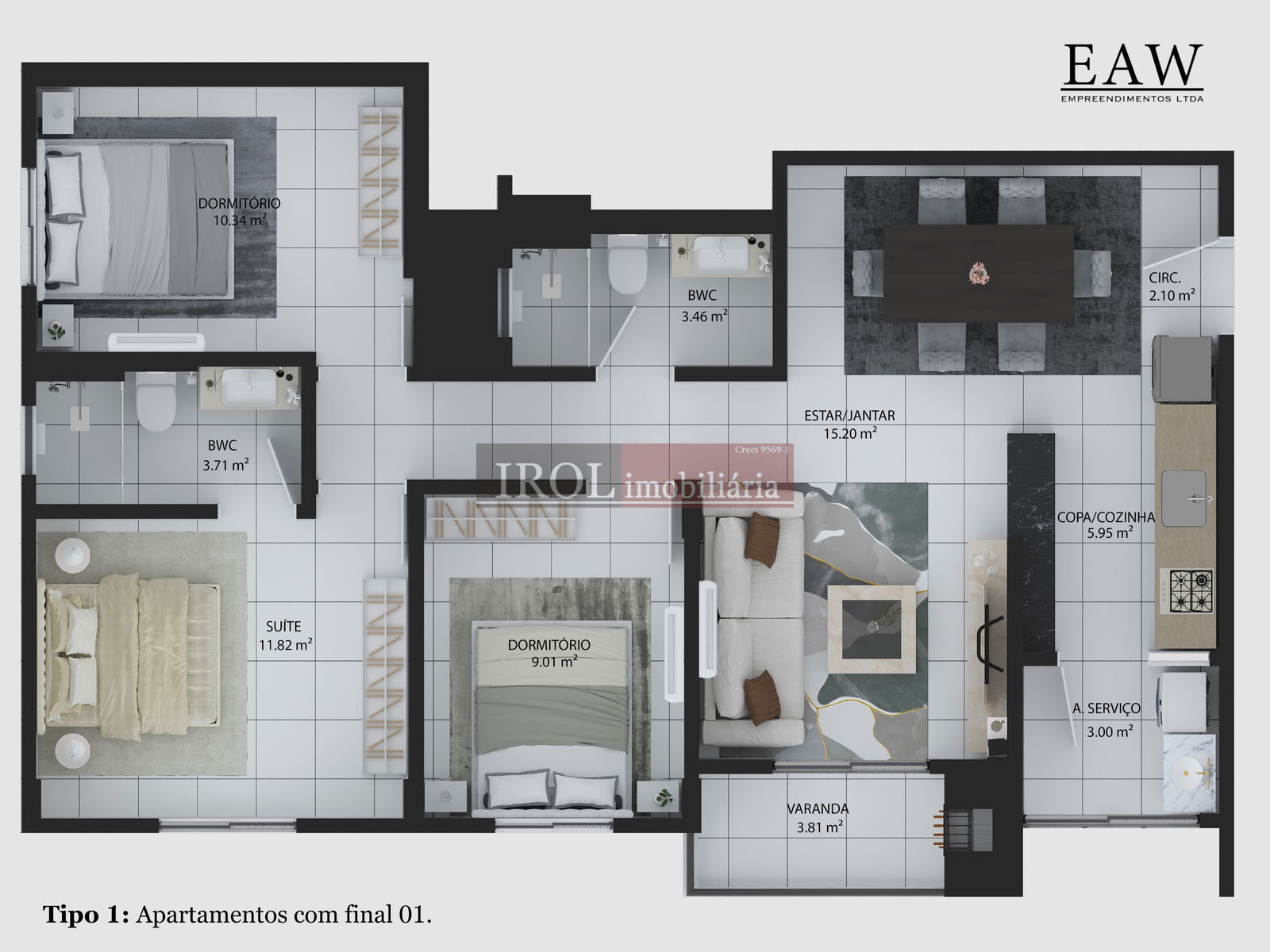 Apartamento à venda com 2 quartos, 66m² - Foto 32