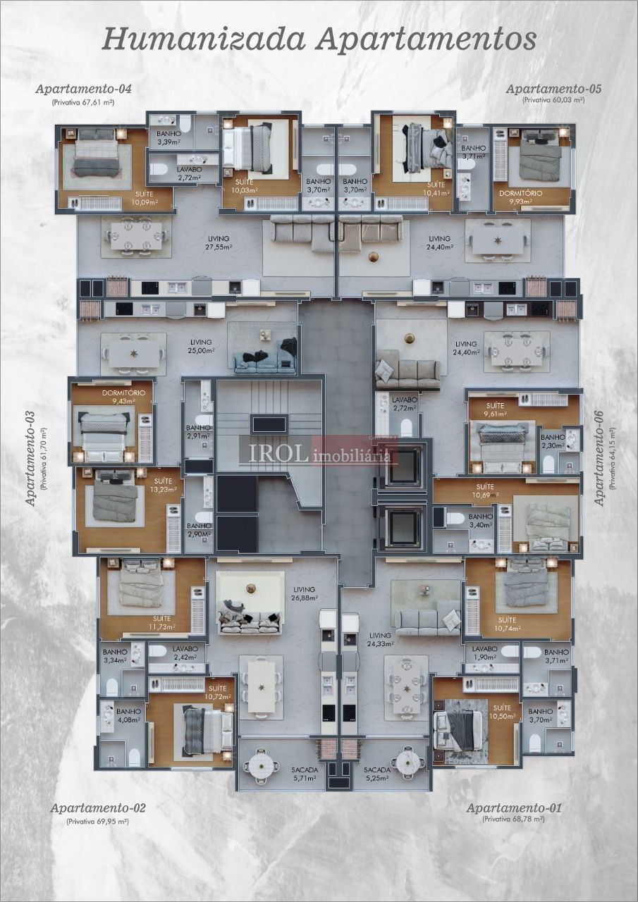 Apartamento à venda com 2 quartos, 69m² - Foto 20