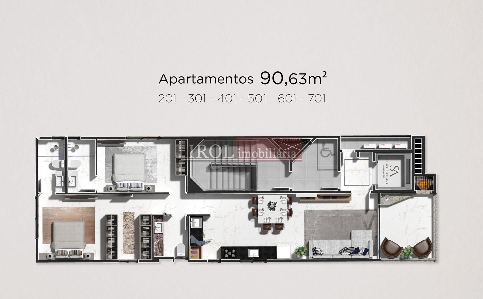 Apartamento à venda com 2 quartos, 92m² - Foto 18