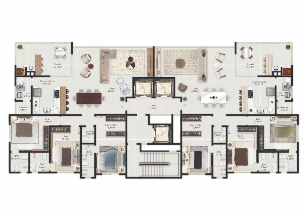 Apartamento à venda com 3 quartos, 143m² - Foto 19