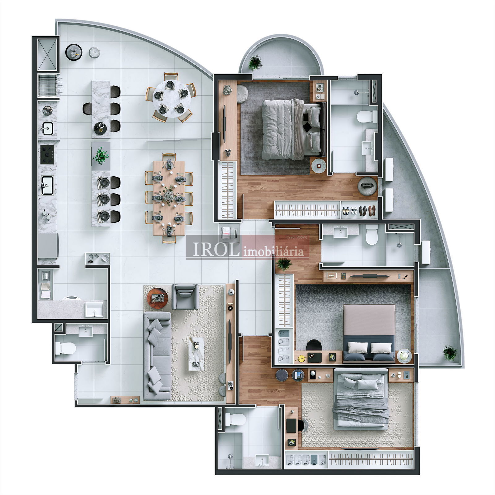 Apartamento à venda com 3 quartos, 151m² - Foto 46