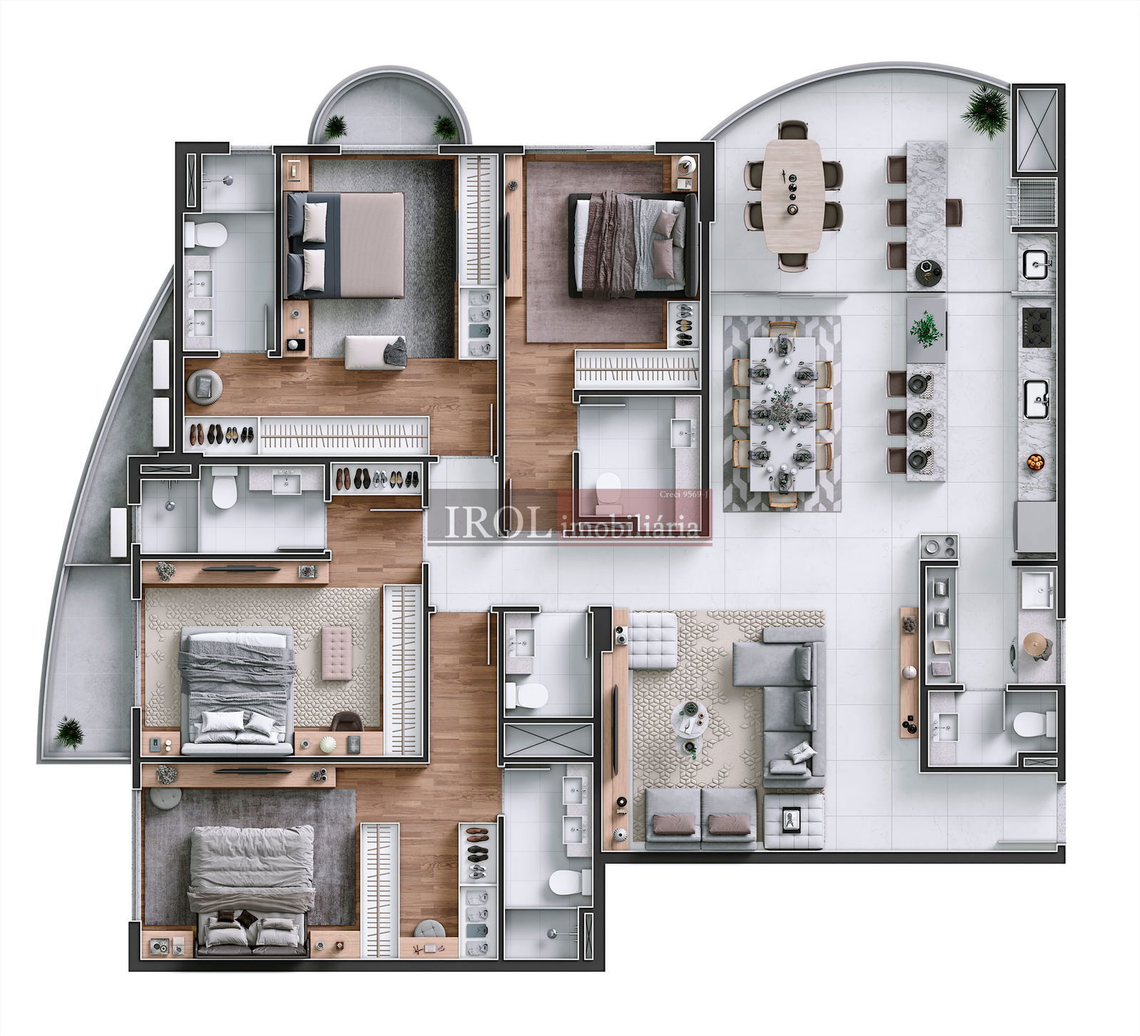 Apartamento à venda com 3 quartos, 151m² - Foto 45