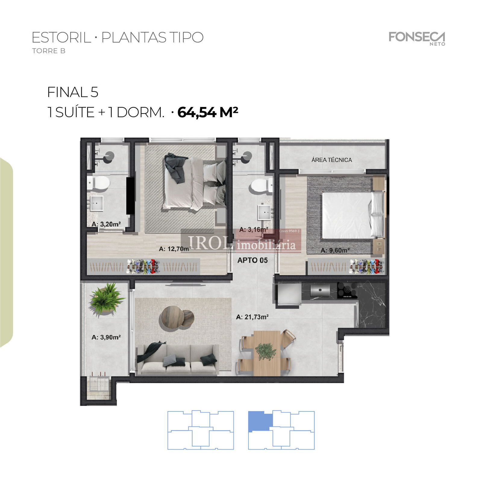 Apartamento à venda com 2 quartos, 64m² - Foto 47