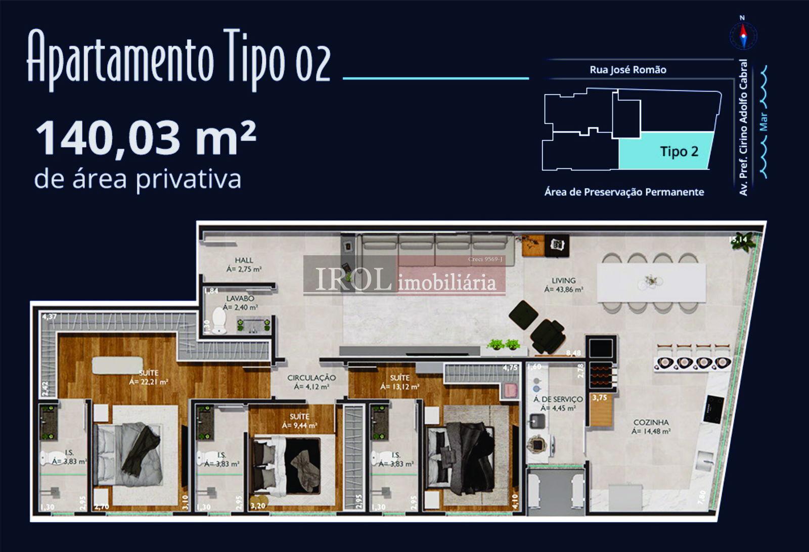 Apartamento à venda com 3 quartos, 120m² - Foto 13