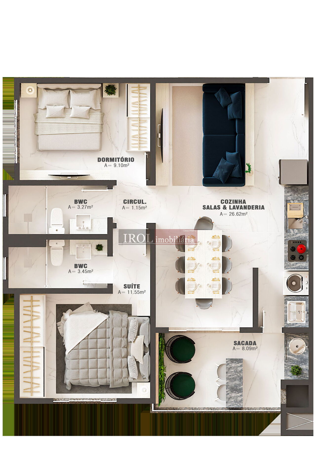 Apartamento à venda com 2 quartos, 73m² - Foto 23