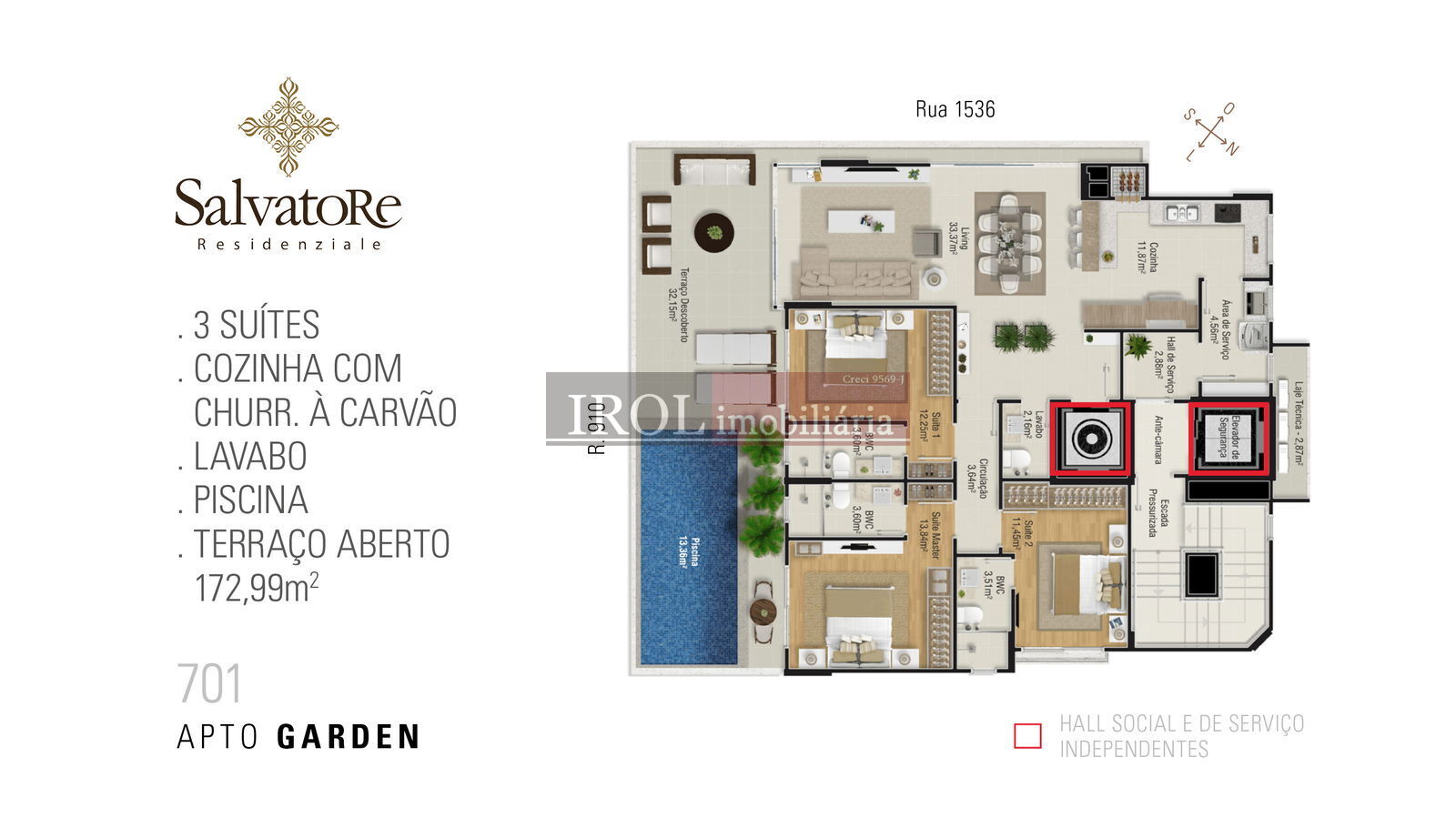 Apartamento à venda com 3 quartos, 172m² - Foto 43